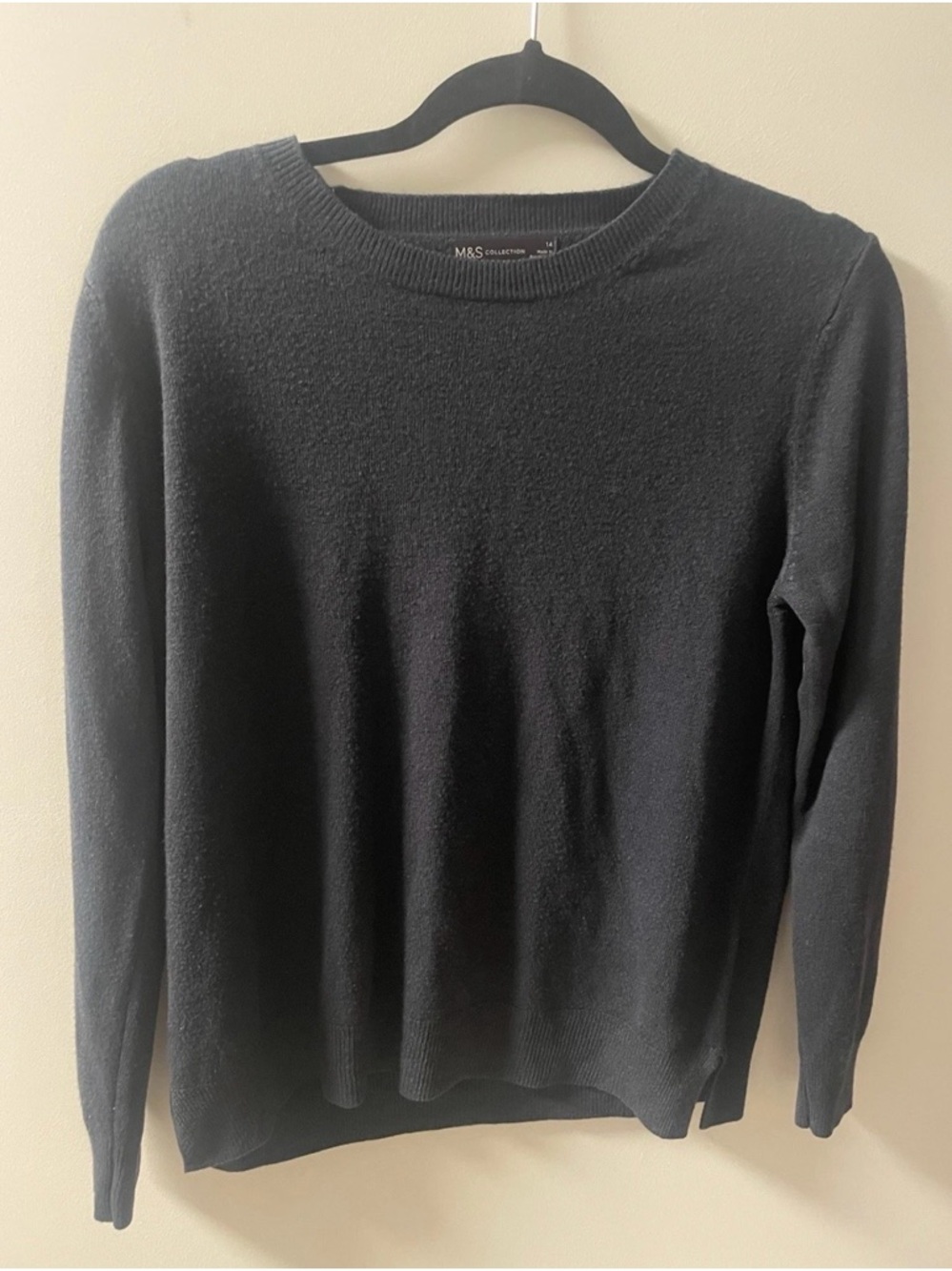 Marks & Spencer Women's Black Crew Neck Sweater